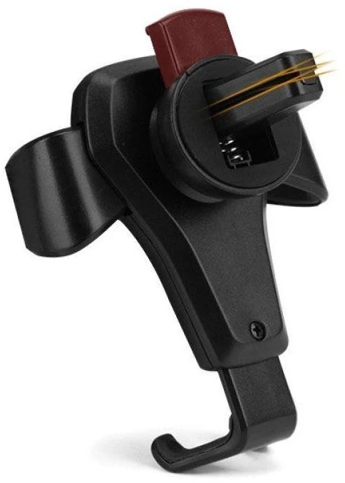 „Hurtel Car Holder H01“ juodos spalvos gravitacinis automobilio laikiklis ventiliacijos grotelėms