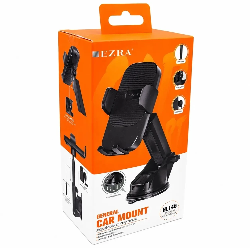 Automobilinis telefono laikiklis su siurbtuku EZRA HL146