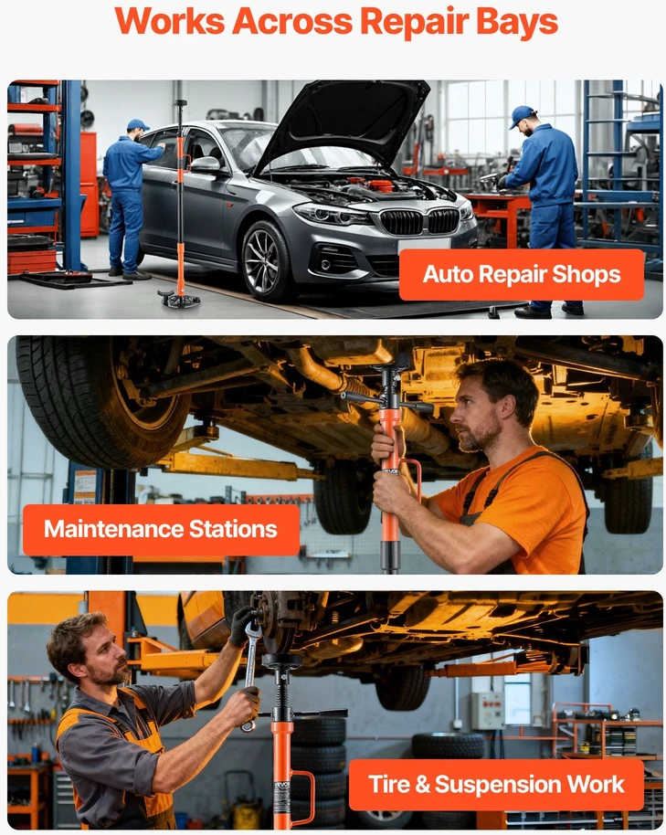 VEVOR Automobilio kėbulą laikanti atrama 1 t
