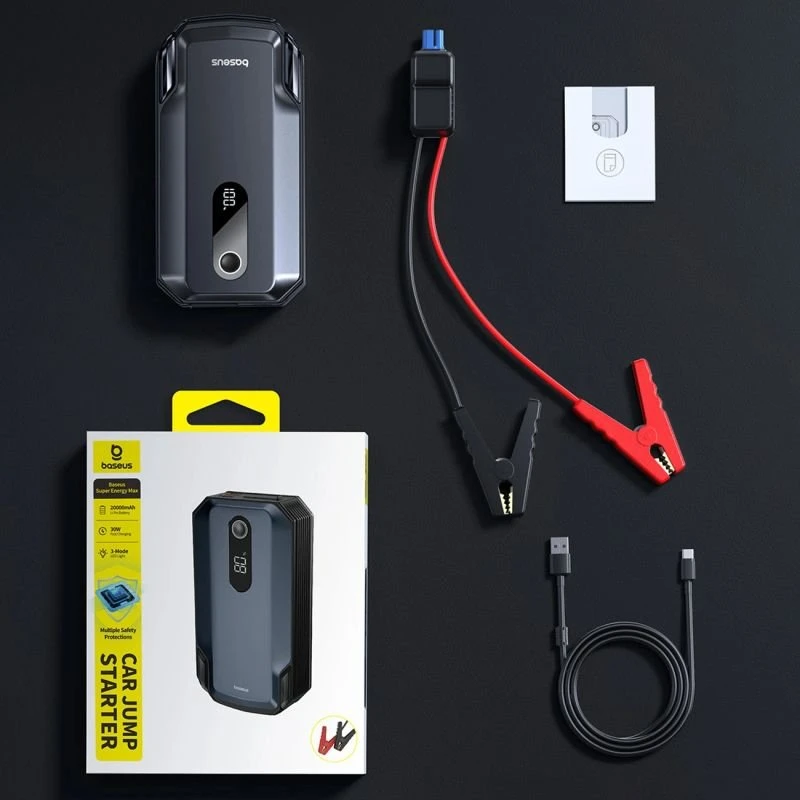 Baseus Super Energy Max išorinė baterija 20000mAh su 12V užvedimo funkcija