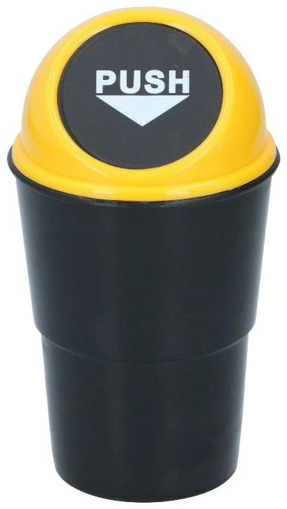 Dunlop – automobilio šiukšliadėžė 400 ml 10x17 cm (geltona / juoda)