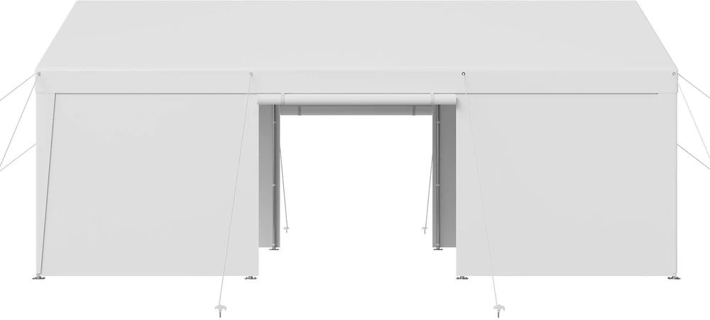 VEVOR Automobilių pastogė su šoninėmis sienelėmis 3x6 m