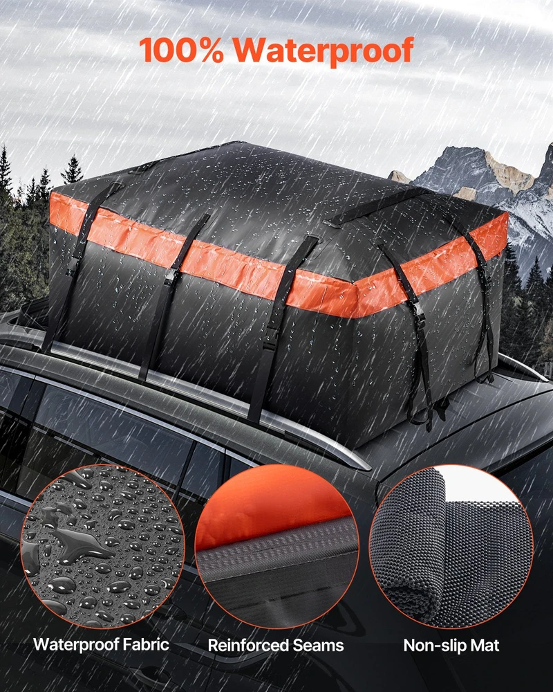 Vevor Automobilio stogo bagažinė 20 kubinių pėdų 840D PVC