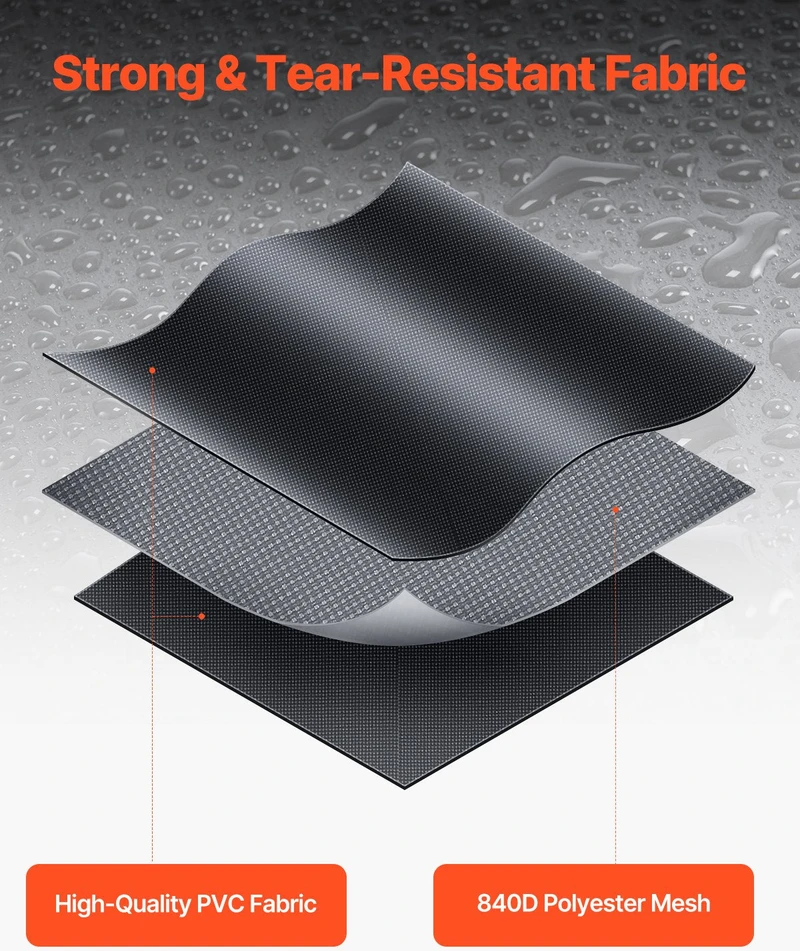 Vevor Automobilinė stogo bagažinė 649 litrų 840D PVC