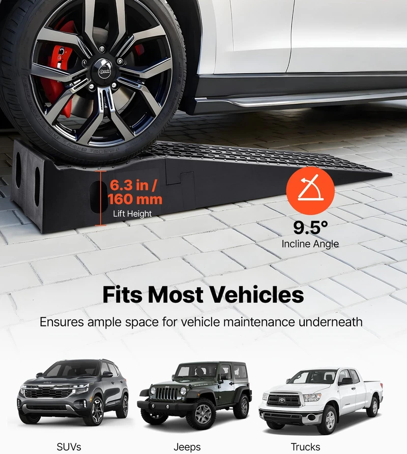 VEVOR Automobilių aptarnavimo pandusai, 2 vnt, 5897 kg