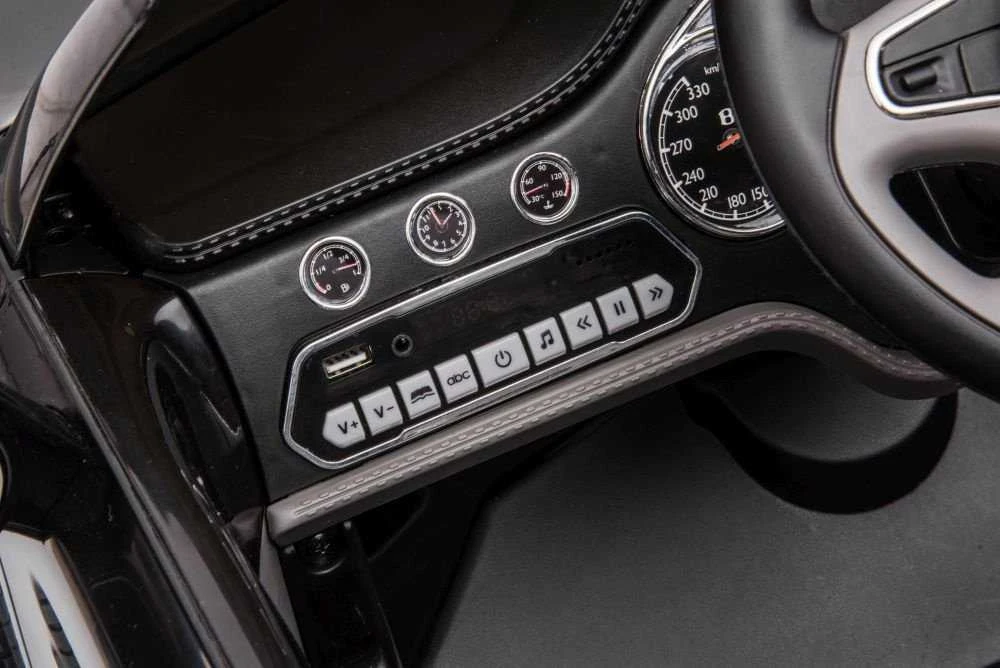 Lean Cars Vienvietis elektromobilis Bentley Mulsanne Lean Car, juodas