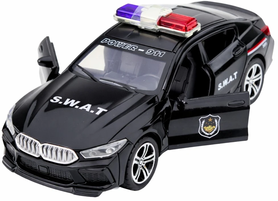 Lean Toys SWAT automobilis juodas