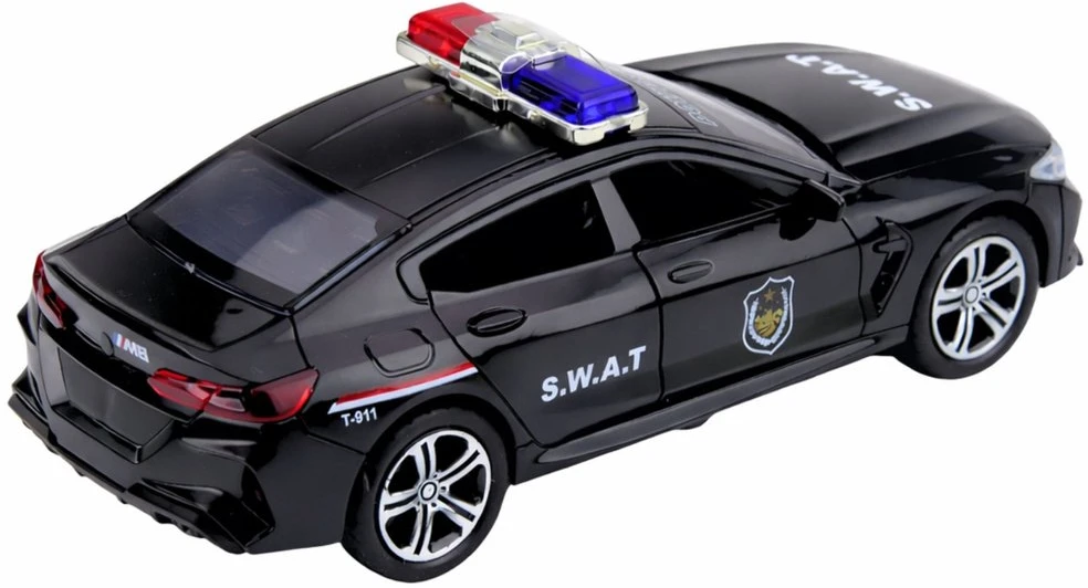 Lean Toys SWAT automobilis juodas