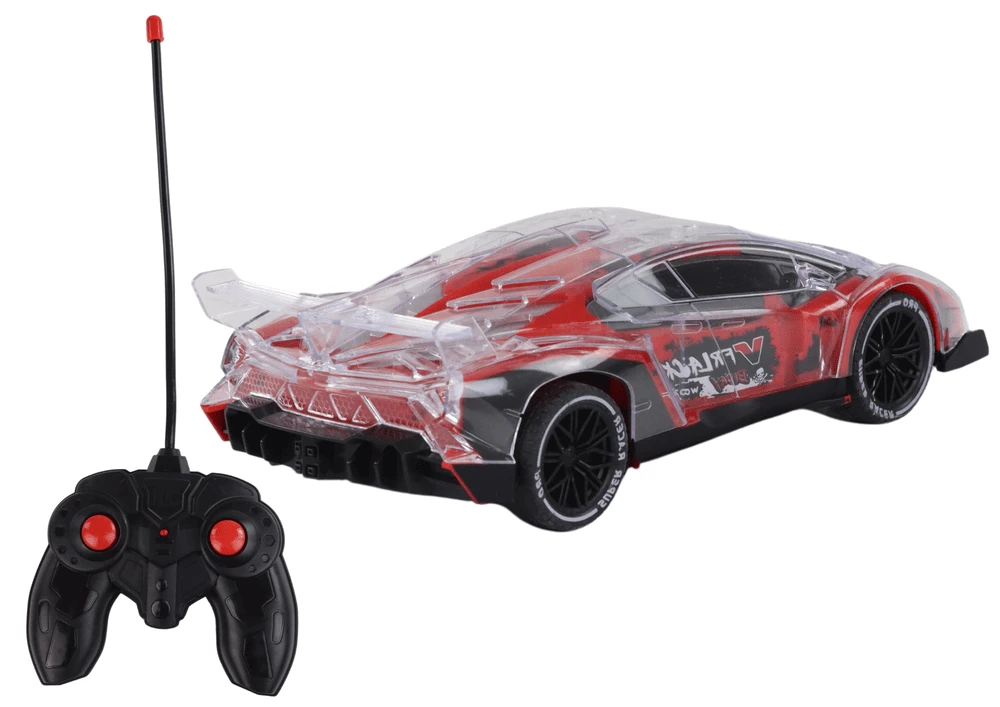 Nuotoliu valdomas sportinis automobilis Lean Toys Racing 1:16, raudonas