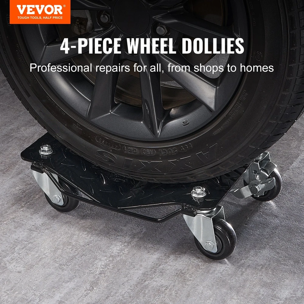 VEVOR Automobilio ratų transportavimo platformos 4 vnt, 3 ton