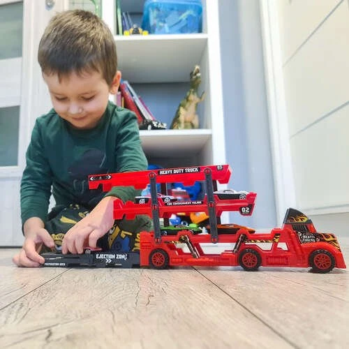 Kruzzel TIR sunkvežimio komplektas su 6 automobiliais 22515
