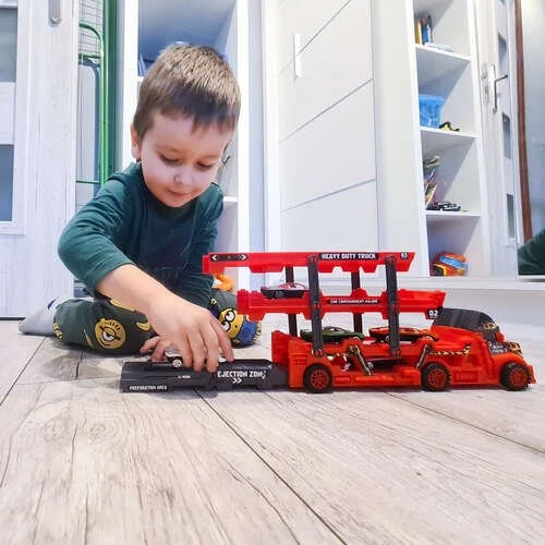 Kruzzel TIR sunkvežimio komplektas su 6 automobiliais 22515