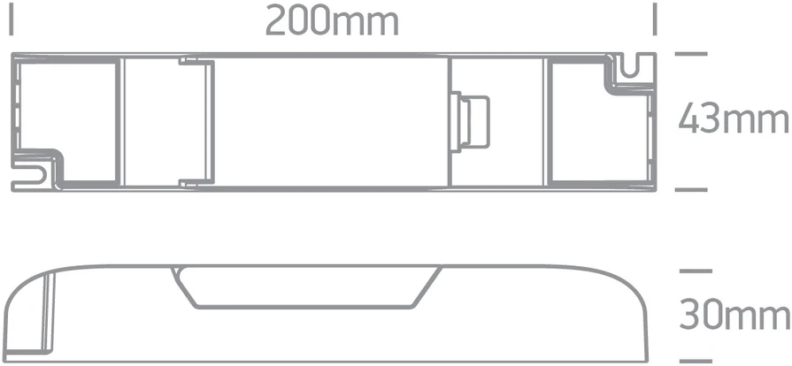Avarinis paketas 5-50W LED šviestuvams/juostoms, 3h palaikymas, 89005B/EME