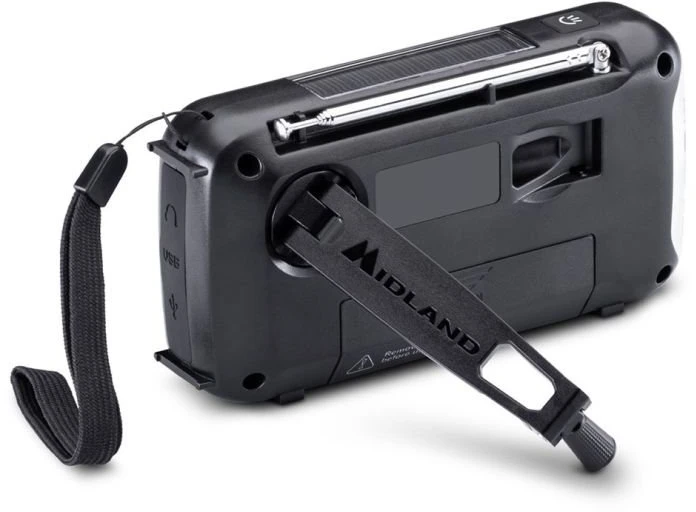Radio ALAN Midland ER100 avarinis radijas su 2600 mAh baterija