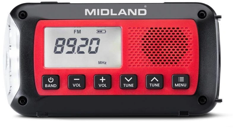 Radio ALAN Midland ER100 avarinis radijas su 2600 mAh baterija