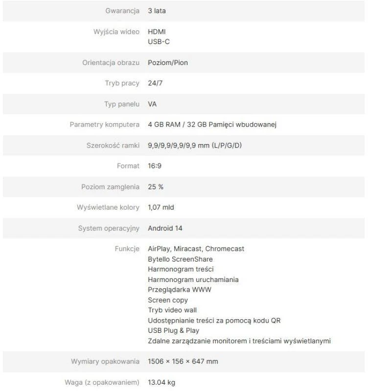 AVTEK INFORMATION MONITORIUS DS2 43″
