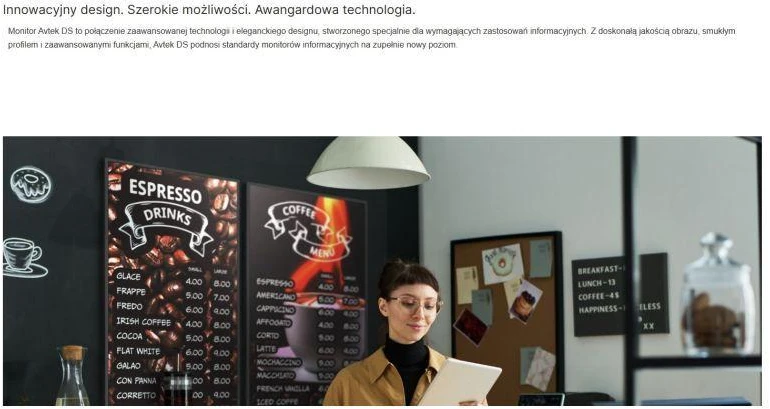 AVTEK DS2 65" INFORMACINIS MONITORIUS