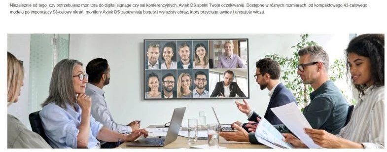 AVTEK DS2 65" INFORMACINIS MONITORIUS