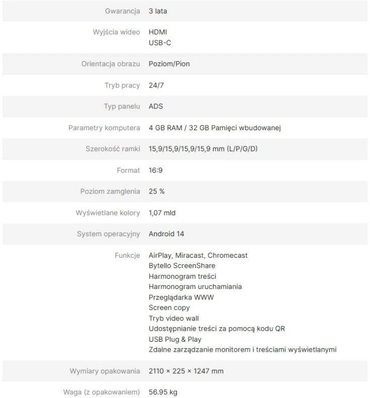 AVTEK DS2 86" INFORMACINIS MONITORIUS