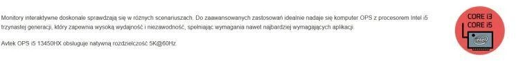 AVTEK OPS COMPUTER I5 13450HX 8GB 256GB/WIN 11 PRO