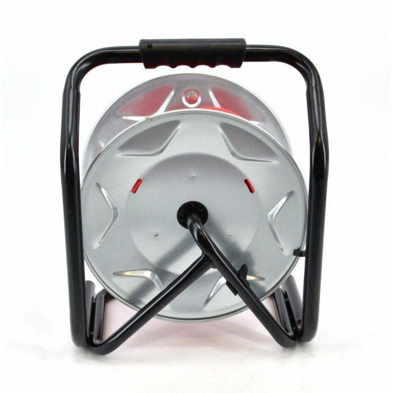 AW-Tools AWTOOLS pratęsimo laidas metalinis būgnas RAUDONAS HEAVY DUTY 50m 3x1,5 mm 16A / 3680W / IP44