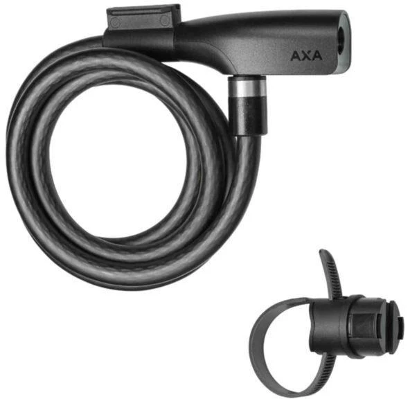 None AXA kabelinė spyna RESOLUTE 1x120, juoda, su raktu