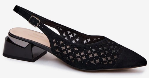 Ažūrinės basutės su kulnu Step in style