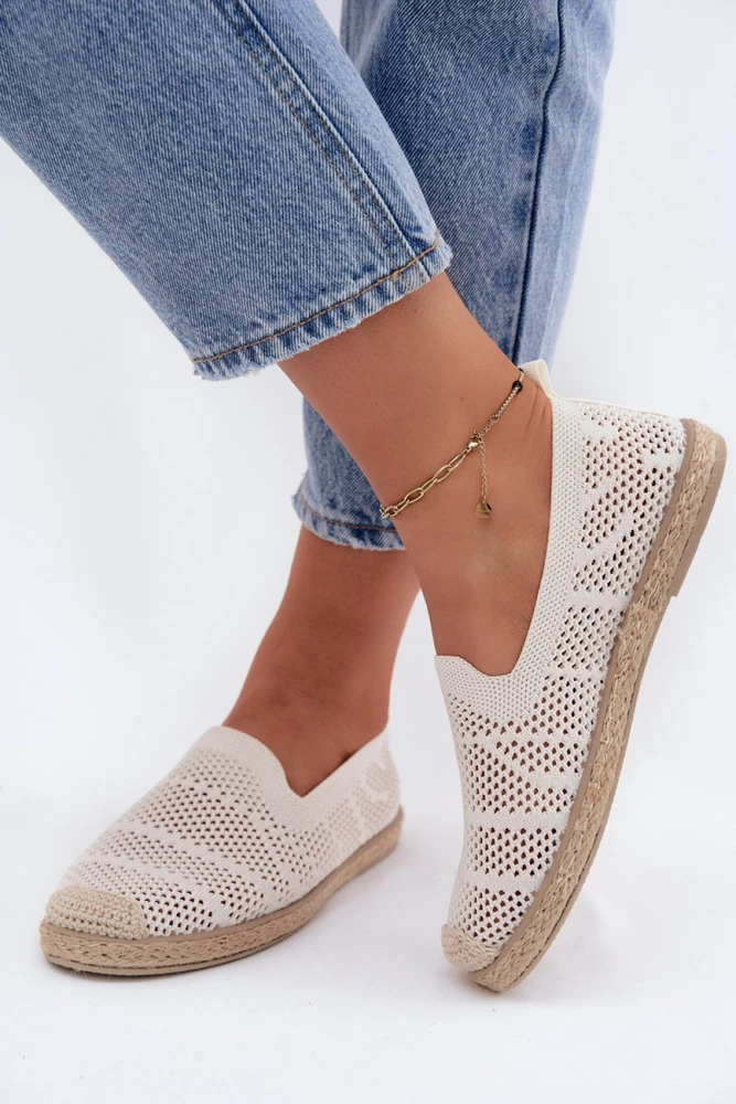 Ažūrinės tekstilinės espadrilės Step in style