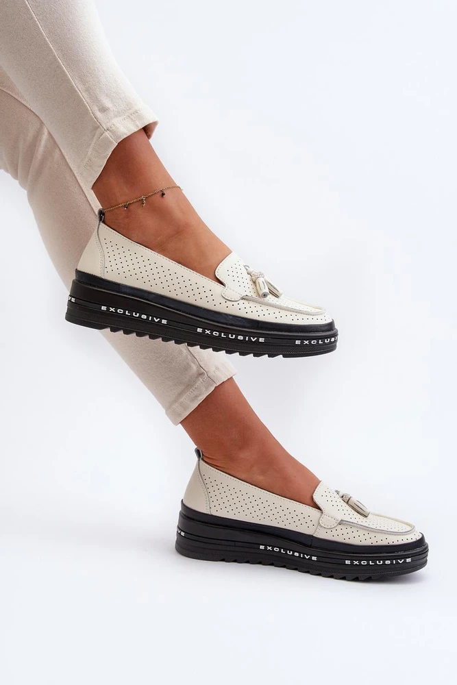 Ažūriniai mokasinai su platforma Step in style