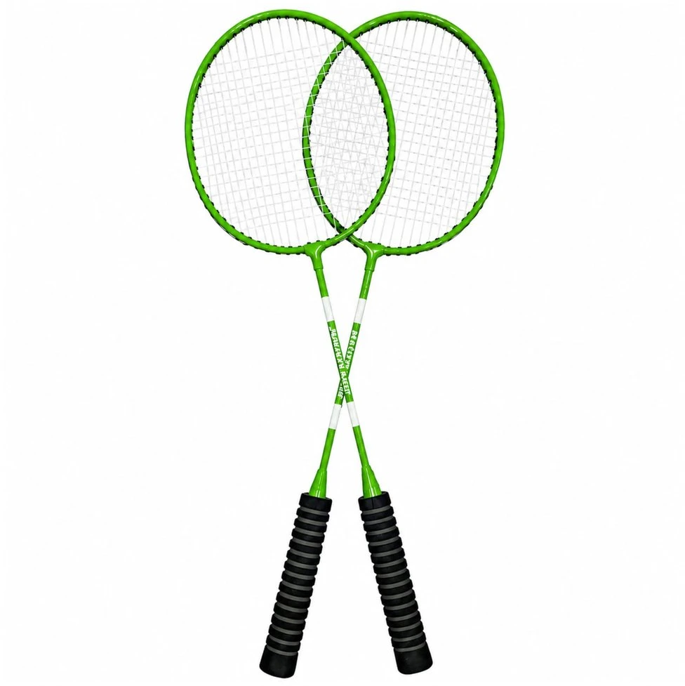Lean Toys Badmintono rinkinys 2 raketės 3 plunksnelės