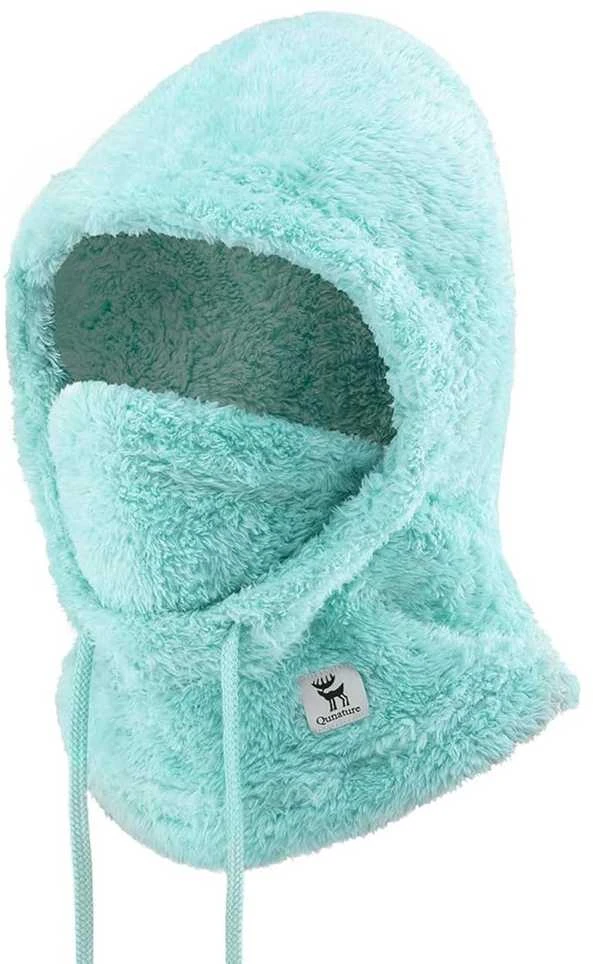 Qunature Arctic Velvet slidinėjimo balaklava, dydis M – mėtų spalvos