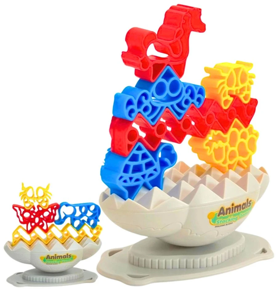 Lean Toys Balansavimo žaidimas „Balansuojantys gyvūnai“ su 24 figūrėlėmis