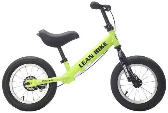Lean Trike Balansinis dviratis ENDURO Push-off dviratis Neoninė žalia