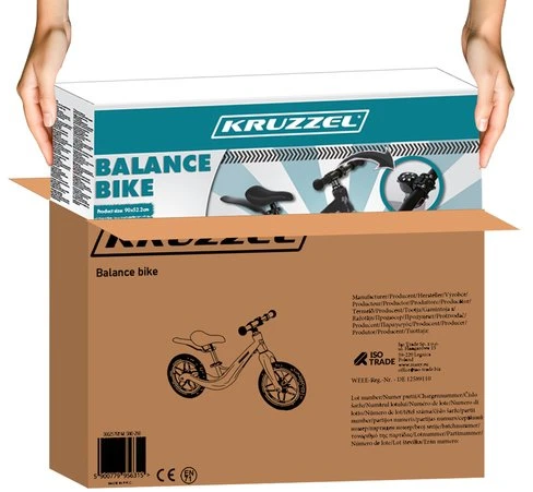 Balance bike juodas Kruzzel 25767