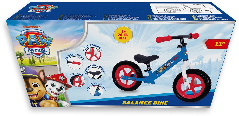None Balansinis dviratukas Seven Paw Patrol Boys