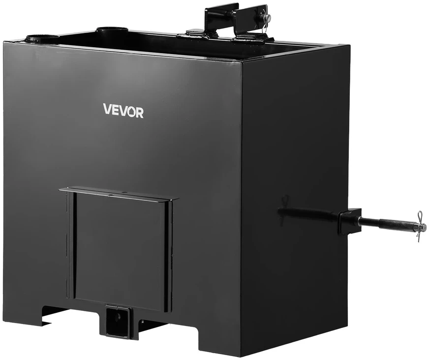 Vevor Svorio dėžė traktoriams, 363 kg talpa, juoda