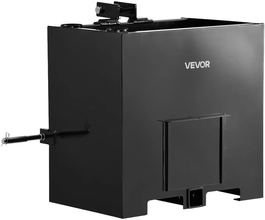 Vevor Svorio dėžė traktoriams, 363 kg talpa, juoda