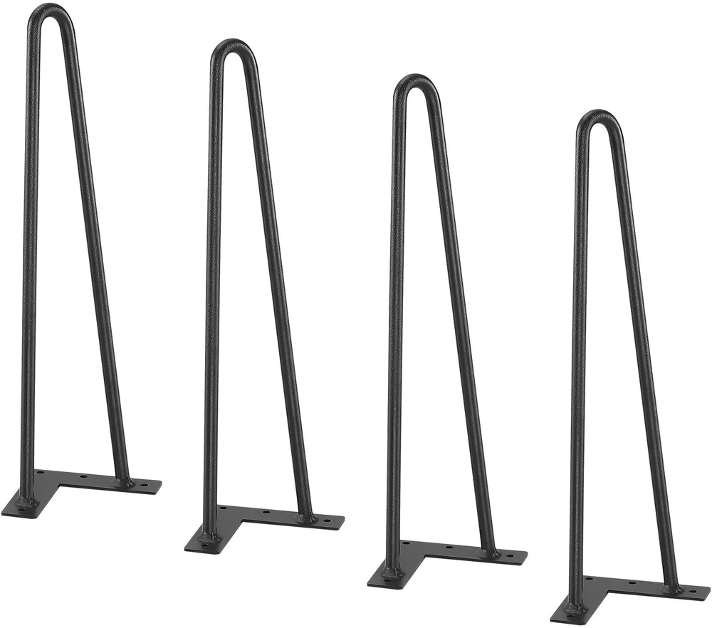 VEVOR 406 mm plono profilio metalinės baldų kojelės