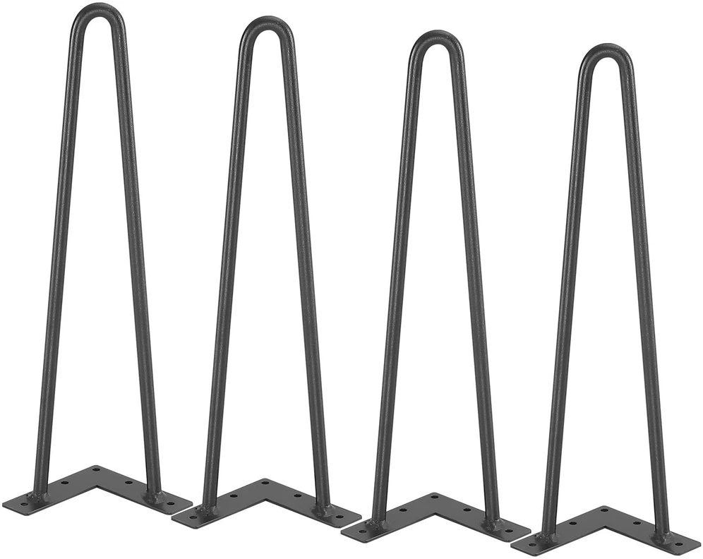 VEVOR 406 mm plono profilio metalinės baldų kojelės