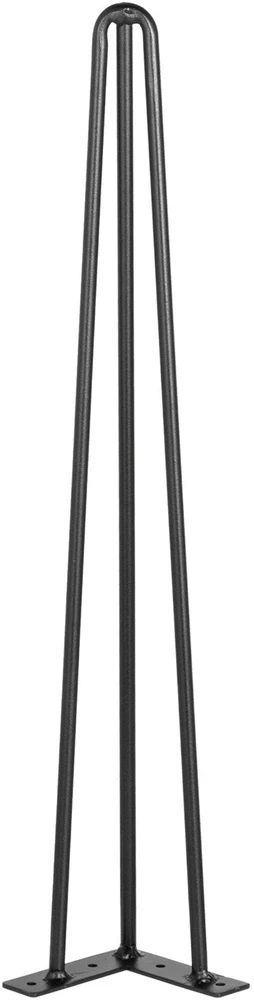 VEVOR Juodi plieniniai 18 cm plaukų segtukų stalo kojos