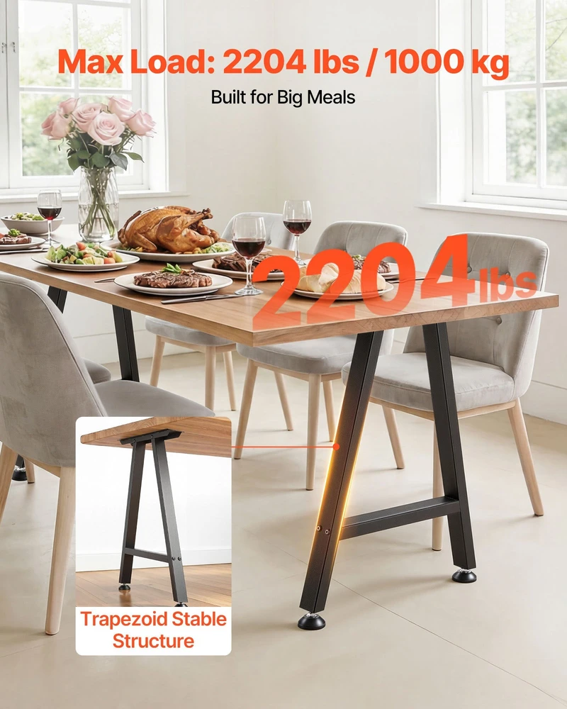 VEVOR Stalo kojos 740 x 550 mm trapezinės plieninės