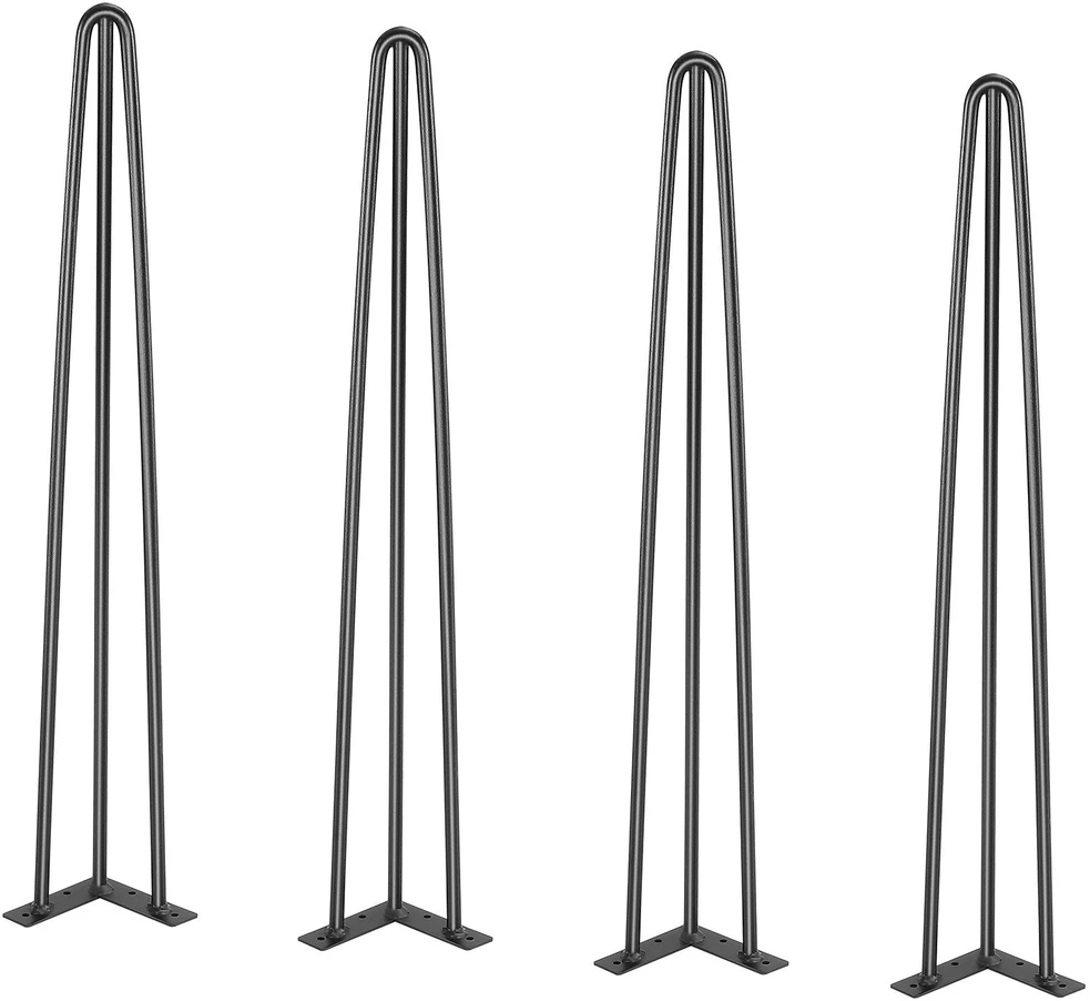 VEVOR Plieninės plaukų smeigtukų stalo kojos 71 cm, 4 vnt.