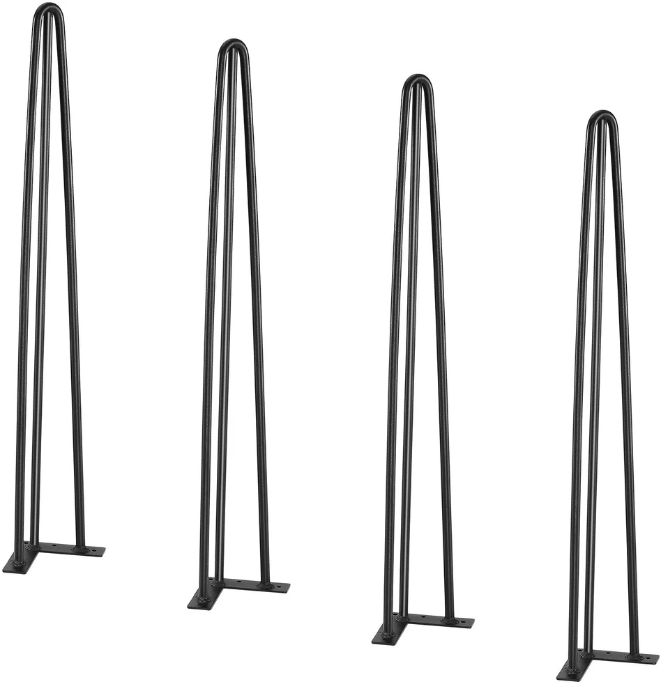 VEVOR Plieninės plaukų smeigtukų stalo kojos 71 cm, 4 vnt.