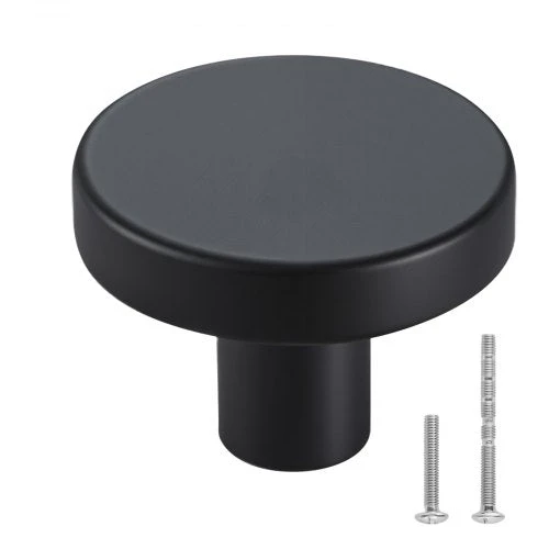 VEVOR juodi 32 mm spintelės rankenėlės 10 vnt.