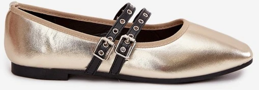 Balerinos Deliora auksinėmis juostelėmis – elegantiškas pasirinkimas