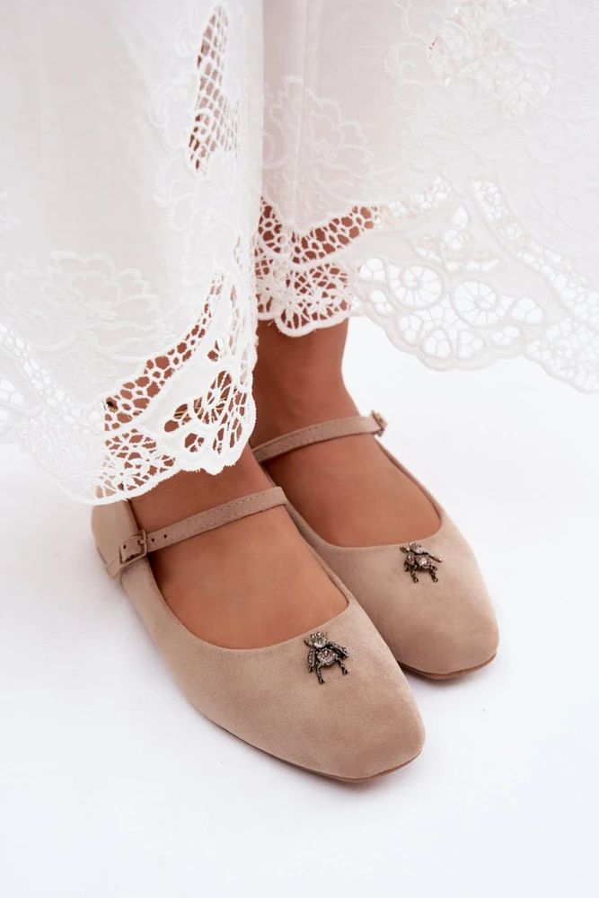 Balerinos iš zomšos imitacijos Step in style