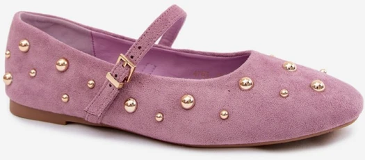 Balerinos Step in style su aukso spalvos detalėmis