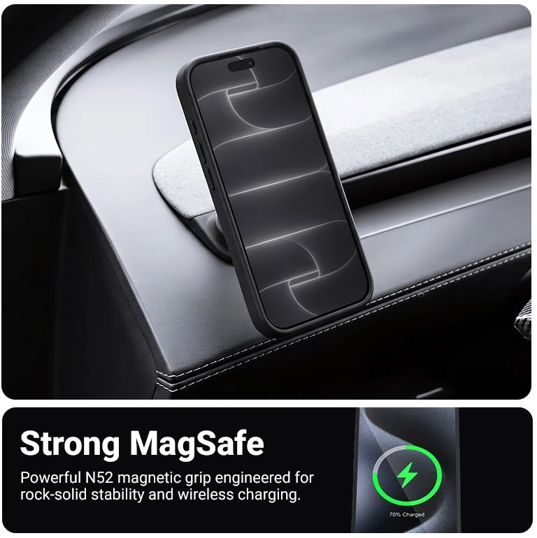 Balta „MagSafe“ dėklas iPhone 18 Pro Max / 17 Pro Max
