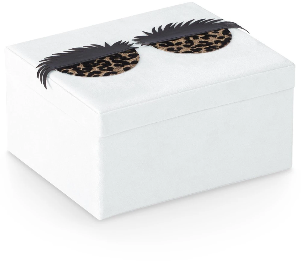 AmeliaHome Balta papuošalų dėžutė AH LASHES 19×12