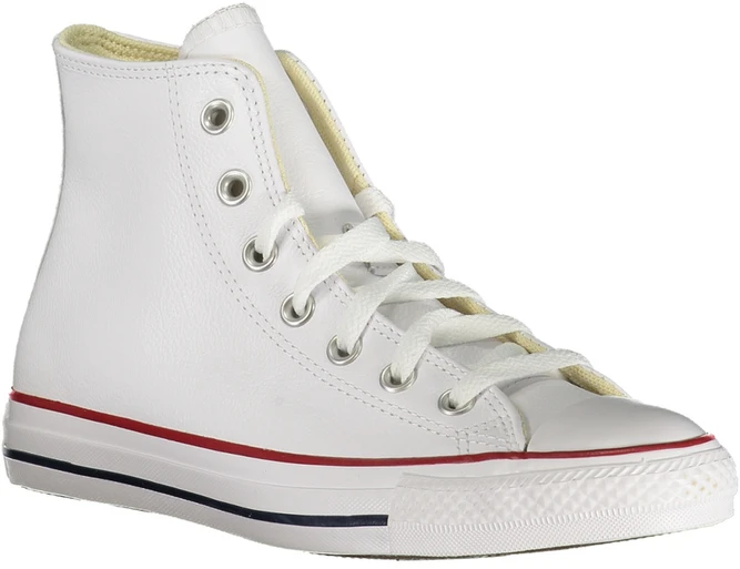 Balta skórzane trampki moterims Converse Chuck Taylor All Star High